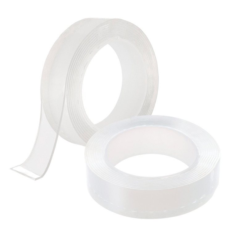 Lot de 2 Rubans adhésifs double face ​transparent