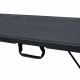 Table de Jardin pliante noire - Imitation bois - Capacité 8 Personnes  - poignée de transport