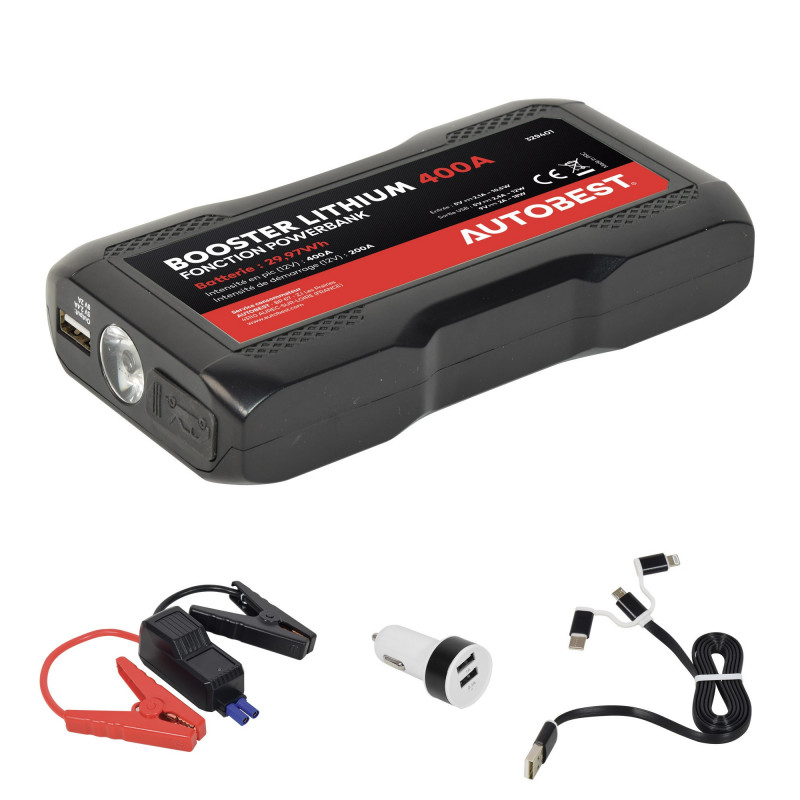 Booster Lithium 12V - 8,3AH - 200A / 400A