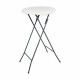 Mange debout Pliant  - Hauteur 110cm - Table haute pliable Diamètre 60cm - Plateau résine structure acier laquée