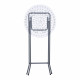 Mange debout Pliant  - Hauteur 110cm - Table haute pliable Diamètre 60cm - Plateau résine structure acier laquée