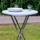 Mange debout Pliant  - Hauteur 110cm - Table haute pliable Diamètre 60cm - Plateau résine structure acier laquée