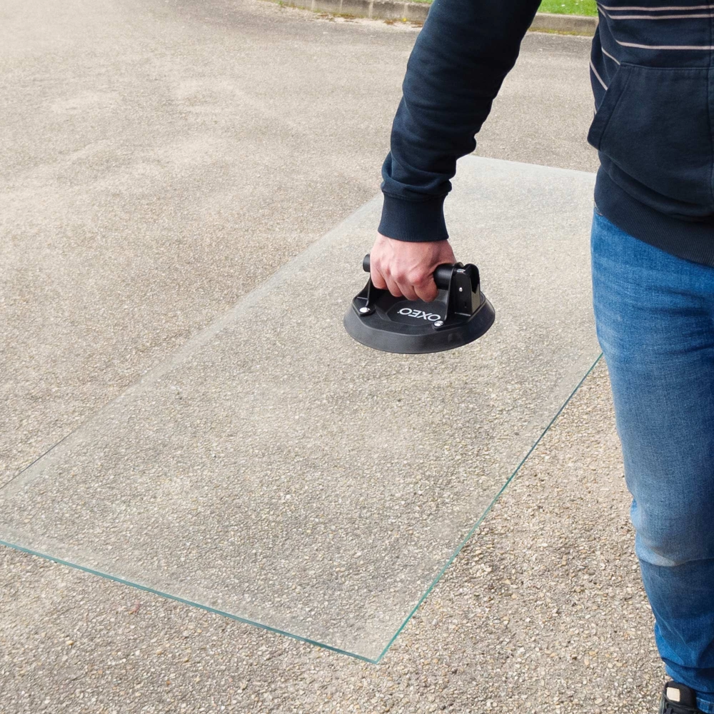 Ventouses En Verre Professionnelles - Lot De 3, Capacité 100kg - Pour Carrelage Et Verre Lisse - Fixation Rapide à Pompe