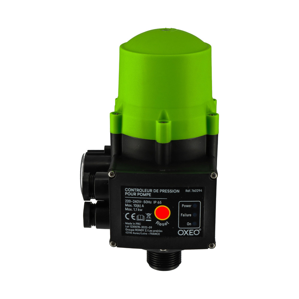 Pressostat BRIO Automatique Pour Pompe – Régulateur Débit/Pression, Protection Marche à Sec, 220V, 1”