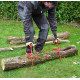 2 Crochets de levage pince à bois ouverture 27cm - Poignées antidérapantes - Manipulation du Bois de Jardin