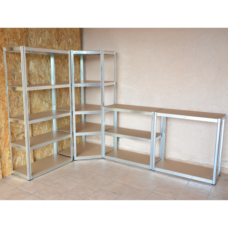 3 étagères spécial angle garage