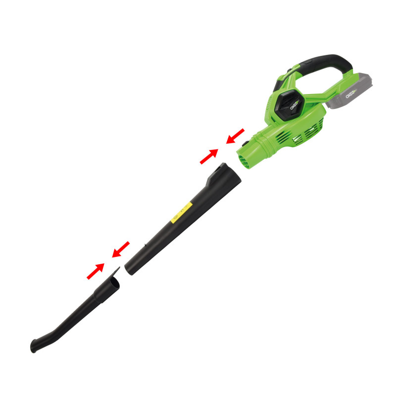Souffleur batterie 18V Easy Full avec batterie 2Ah et chargeur - Feuilles mortes -  Vitesse Max 210 km/h - Léger ergonomique