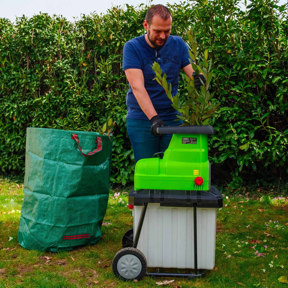 Broyeur De Végétaux Gardebruk 3100W - Branches Jusqu'à 40mm - Bac 50L - Électrique Et Silencieux