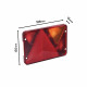 Cabochon lanterne droit de remorque AJBA RL 80  - 6 fonctions - Position, stop, éclairage plaque, anti brouillard, clignotant