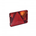 Cabochon lanterne droit de remorque AJBA RL 80  - 6 fonctions - Position, stop, éclairage plaque, anti brouillard, clignotant
