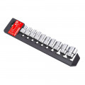 Coffret de 10 douilles 1/2'' : 10/11/12/13/14/15/17/19/22/24 mm, finition mat
