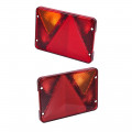 2 Cabochons Feu 6 fonctions AJBA RL 80 gauche et droit 6 fonctions - Position, stop, éclairage plaque, anti brouillard