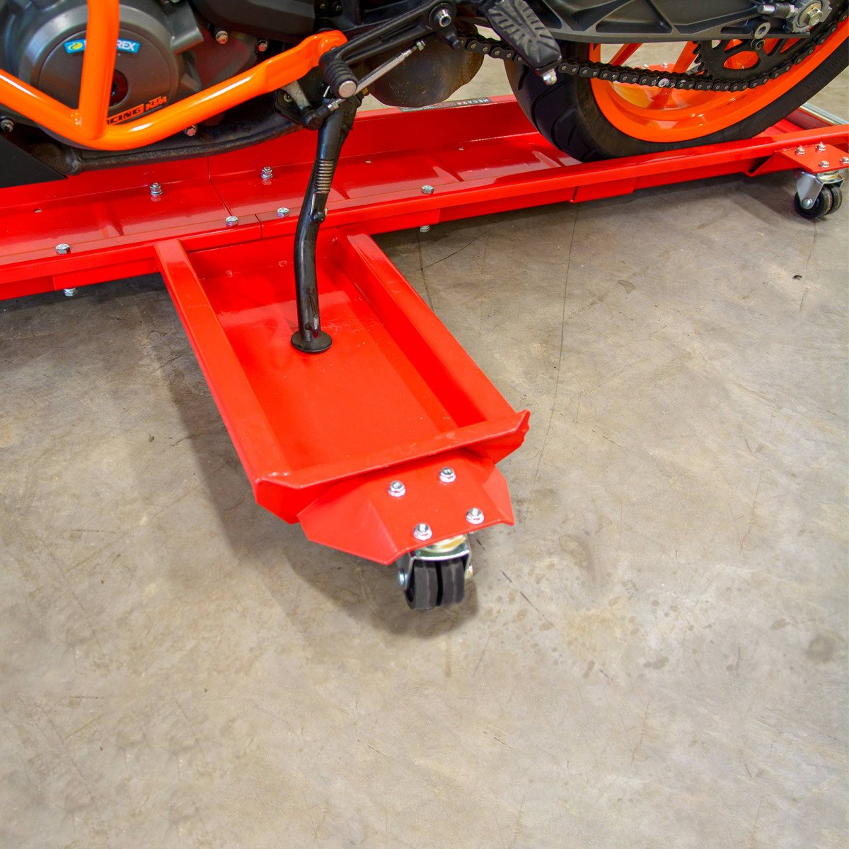 Range moto - Chariot moto - Déplace moto pour rangement moto - Rail ...