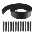 Bordurette de jardin Semi rigide noire - Hauteur 14cm - 12 mètres  - Flexible - bordure de gazon avec 12 piquets de fixation