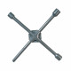 Clé en croix fixe renforcée métal satiné,  douille de 1,7,  1,9,  2,1 cm.