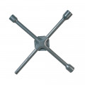 Clé en croix fixe renforcée métal satiné,  douille de 1,7,  1,9,  2,1 cm.