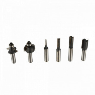 Kit de fraises pour défonceuse - 6 pièces - pour defonceuse electrique  - pour ref OXEO 760200
