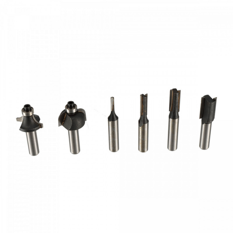 Kit de fraises pour défonceuse - 6 pièces - pour defonceuse electrique  - pour ref OXEO 760200