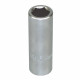 Douille longue 14 mm, acier au chrome vanadium, satinée, 6 pans,carré 1/2 - 12,7 mm
