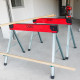 Tréteaux Pliables X 2 -1000kg - Métal - Surface Antidérapante - Poignées de transport - Largeur 48mm - Tréteau chantier atelier