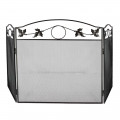 Grille de protection cheminée - Pare feu cheminée - Pliable 3 panneaux - Longueur 131cm - Hauteur 73cm - Acier - Décoratif