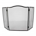 Grille de protection cheminée - Pare feu cheminée - Pliable 3 panneaux - Longueur 96cm - Hauteur 58cm - Acier