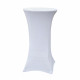 Housse mange debout 60cm blanc - House de protection table haute de bar - Pour diamètre de table 60cm - couleur blanc
