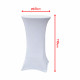 Housse mange debout 60cm blanc - House de protection table haute de bar - Pour diamètre de table 60cm - couleur blanc
