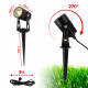 Spots solaires LED avec piquets X4 - Câble 3M - Éclairage Exterieur Solaire pour Jardin et Chemin - Orientable - Étanche IP44