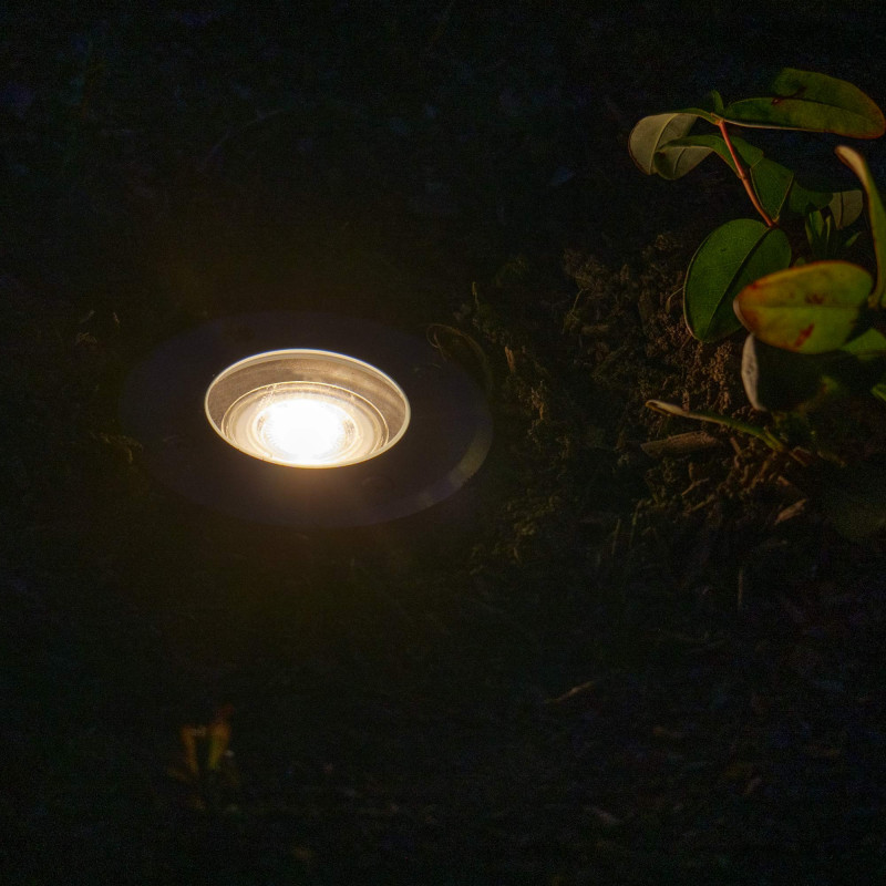Spots encastrables X6 - Extérieur - Couvercle inox - Pour Ampoule LED GU10 - Etanche IP67 - Spot terrasse - Éclairage jardin