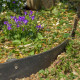 Bordurette de jardin Semi rigide noire - Hauteur 14cm - 12 mètres  - Flexible - bordure de gazon avec 12 piquets de fixation