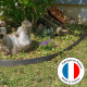 Bordurette de jardin Semi rigide noire - Hauteur 14cm - 12 mètres  - Flexible - bordure de gazon avec 12 piquets de fixation