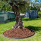 Bordurette de jardin Semi rigide noire - Hauteur 14cm - 12 mètres  - Flexible - bordure de gazon avec 12 piquets de fixation