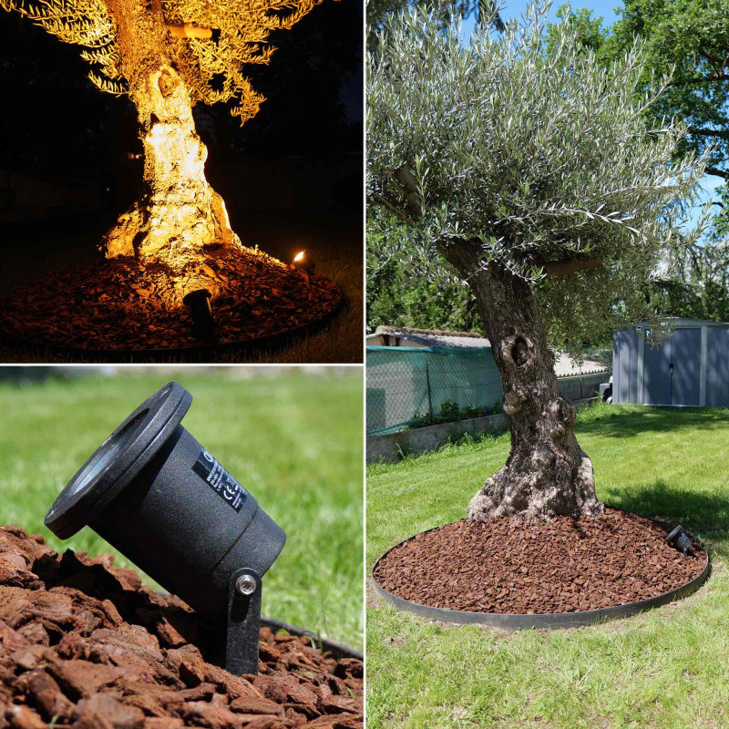 Spot extérieur avec piquet X6 - Pour Ampoule LED GU10 - Câble 1m50 - Éclairage de Jardin à piquer - Orientable - Étanche IP65