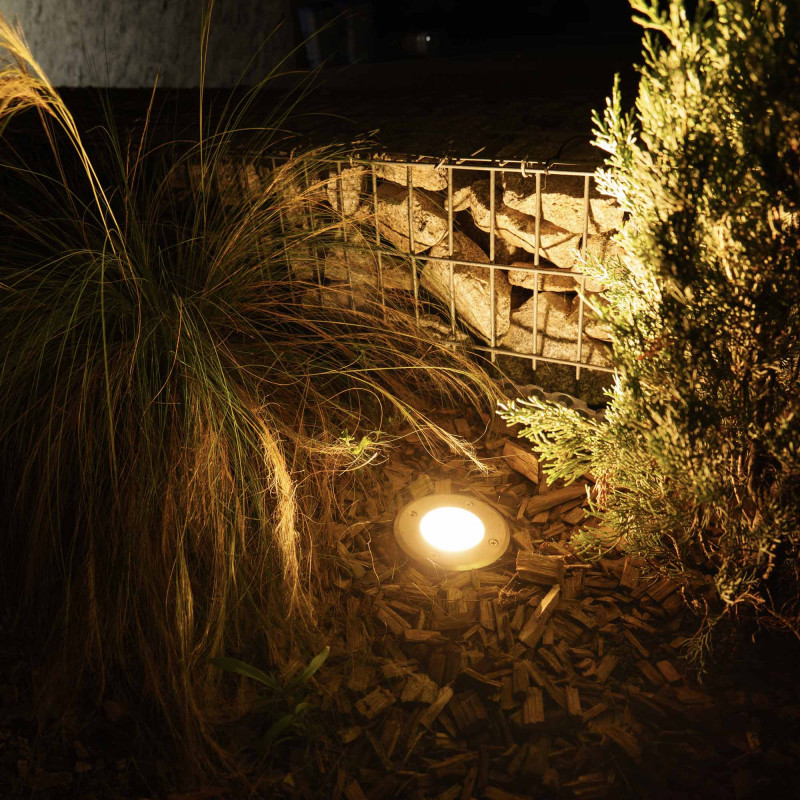 Spots encastrables X6 - Extérieur - Couvercle inox - Pour Ampoule LED GU10 - Etanche IP67 - Spot terrasse - Éclairage jardin