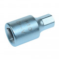 Embout de vidange, chrome vanadium, male,  3/8, 6 pans, 10 mm