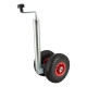 Roue Jockey double - Tube métal 48mm - Pneus increvable 260x85mm  - Pour caravane et remorque