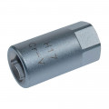 Embout de vidange, chrome vanadium, male,  3/8, 6 pans, 17 mm