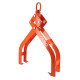 Pince forestière double capacité 1500 kg - pour troncs max 100cm - Pince de levage 4 mandrins de serrage - Force 1,5 tonnes