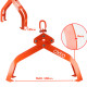 Pince forestière double capacité 1500 kg - pour troncs max 100cm - Pince de levage 4 mandrins de serrage - Force 1,5 tonnes