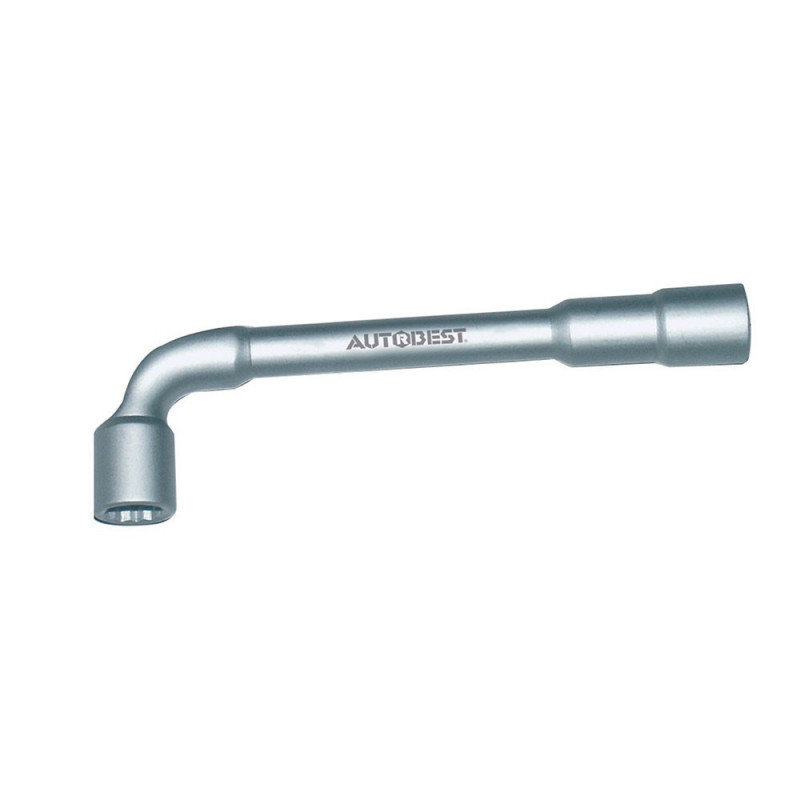 Clé à pipe débouchée, polie satinée, 6/12 pans, diamètre 13 mm