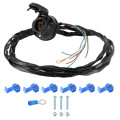 Faisceau Attelage Remorque - Prise 7 plots 12V Femelle - Pré Câblé 2m - Fils 7x0.5mm² - pour Remorques et Machines agricoles