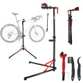 Support de réparation pour vélo - Tête de serrage rapide - Rotation 360° - Pied atelier vélo  - 3 Outils de nettoyage