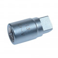 Embout de vidange, chrome vanadium, male, 3/8, carré, 13 mm