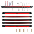 Jeu de 6 barres aimantées 45cm - bande magnétique accroche mural outils - rangement outillage garage atelier - aimant puissant