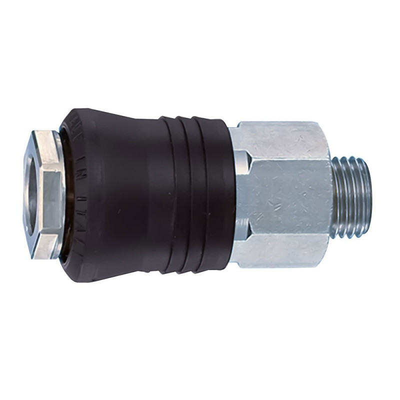 Raccord pneumatique universel, femelle, verrouillage rapide
