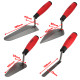 Kit 11 outils maçonnerie - 4 truelles - Taloche - platoir - Auge 10L - Fer à bordure - Torsadeuse fil de fer - Marteau - Burin