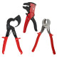 Kit électricien 3 outils - 1 pince coupe câble à cliquet - 1 pince coupante coupe câble - 1 pince à dénuder automatique