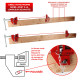 Têtes de serre joint dormant X2 - En fonte - pour bois 27mm - Système auto serrant - Adaptable à la longueur souhaitée