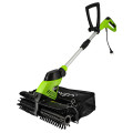 Brosse motorisée nettoyage gazon synthétique - 300W - largeur de travail 44cm - Balai pour Gazon Artificiel - Sac collecteur 10L
